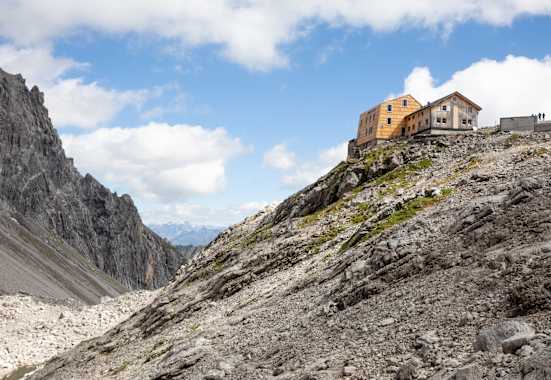 Die Totalphütte im Rätikon