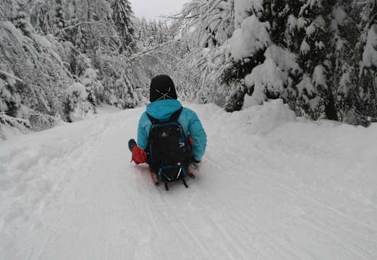 Abfahrt von der Allrissalm