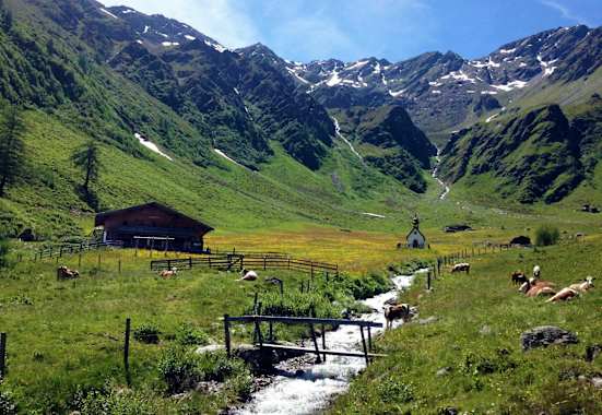 Gölbnerblickhütte im Kristeinertal bei Anras