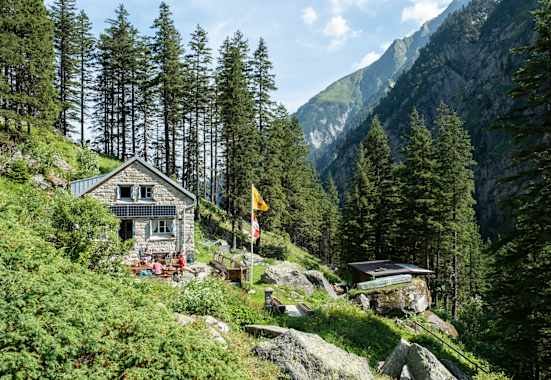 Die Treschhütte im Fellital
