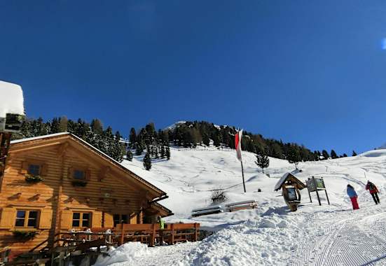 Die Kaserill Alm im Winter