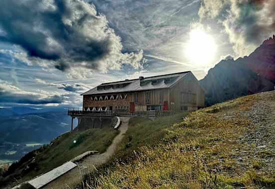 Stimmungsvoll – die Gruttenhütte