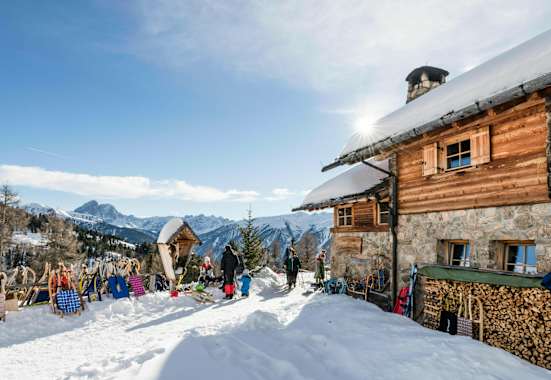 Die Kreuzwiesenalm ist auch im Winter ein lohnendes Ziel