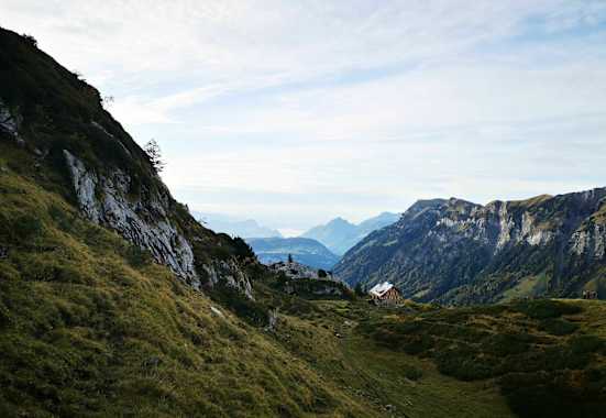 Blick auf die Lidernenhütte