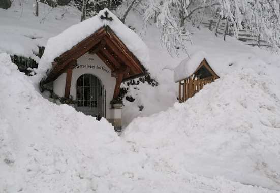 Die kleine Kapelle bei der Jausenstation 