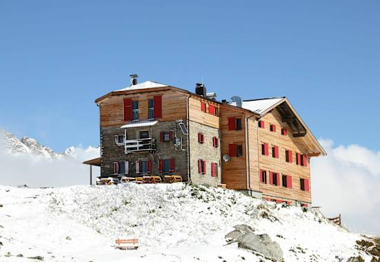 Das Pfitscherjochhaus im Winter