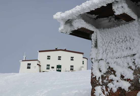 Im Winter ist das Schutzhaus geschlossen