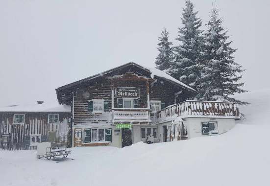 Alpengasthof Rellseck im Winter