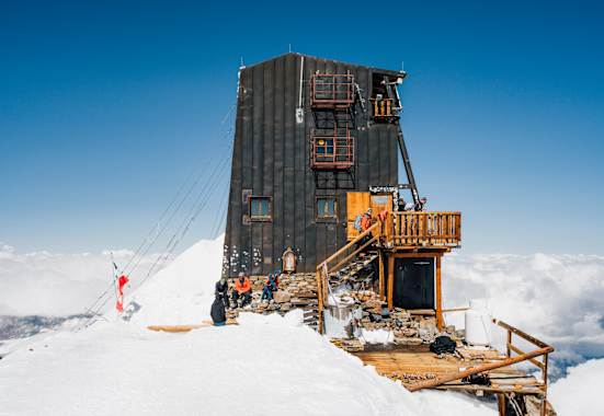 Die Margheritahütte ist die höchstgelegene Hütte und das höchstgelegene Gebäude Europas.