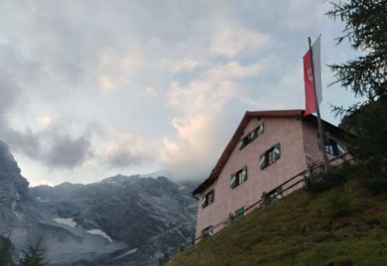 Aufstieg zur Berglühtte