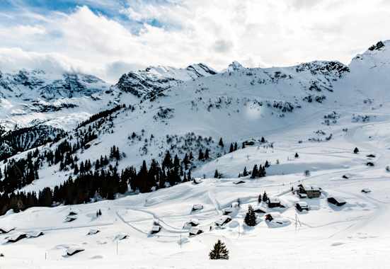 Blick auf die Pension Suppenalp