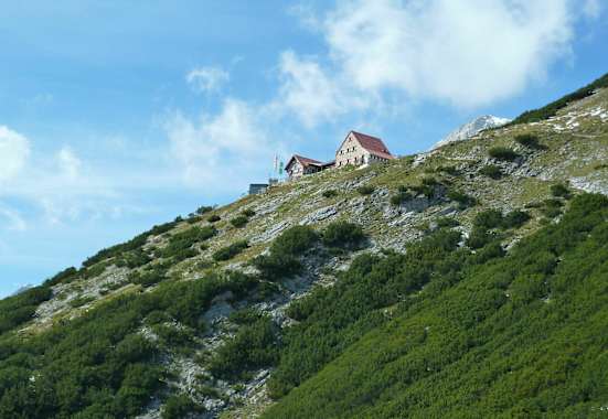 Die Bettelwurfhütte im Karwendel