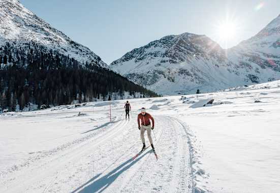 Langlaufstrecke zur Lazinser Alm