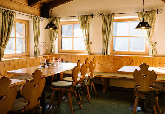 Stube in der Dresdnerhütte