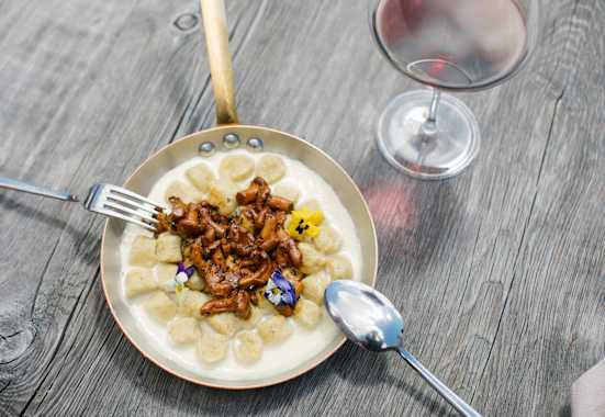 Köstliche Speise auf der Daniel Baita Hütte