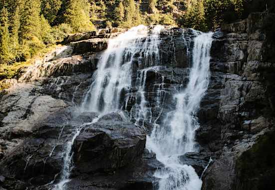 Der Grawa Wasserfall oberhalb der Grawa Alm