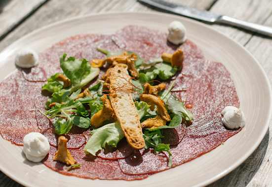 Carpaccio auf der Jimmy Hütte