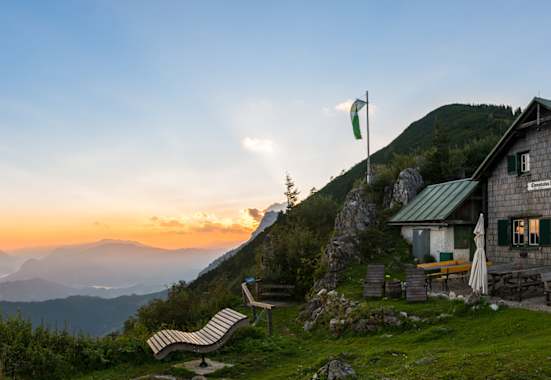 Abendstimmung auf der Ennstaler Hütte