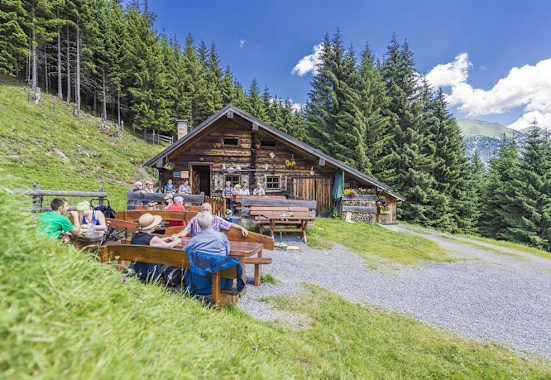 Die Fundneralm befindet sich oberhalb von Bad Hofgastein.