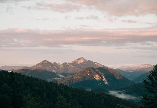 Die Aussicht von der Gindelalm – mit Wendelstein. 