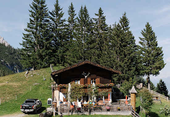 Die Karrer Alm auf 1.648 m Höhe über Imst