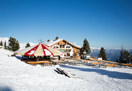 Sonnig gelegen: die Kaltenbacher Skihütte im Zillertal