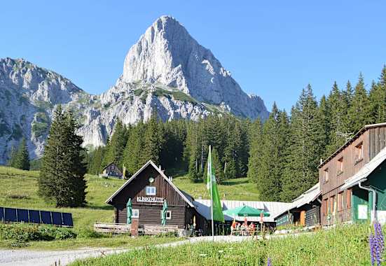 Die Klinkehütte im Gesäuse