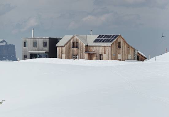 Die Leglerhütte mit Anbau