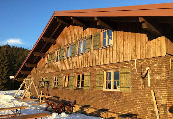 Die Mittelalpe in der Wintersonne