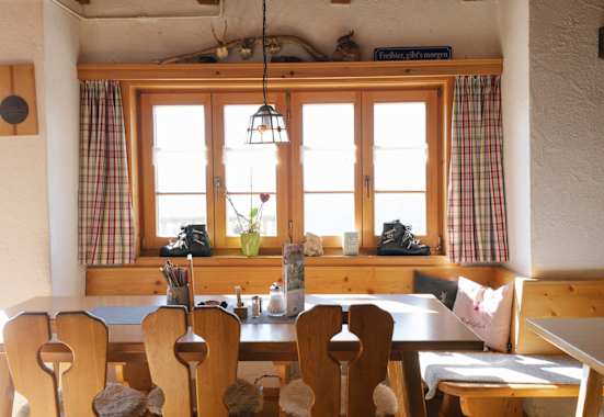 Die Stube der Mittenwalder Hütte