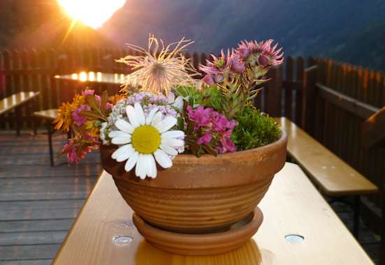 Preintalerhütte - Terrasse