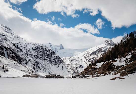 Die Almsiedlung in Innergschlöss bei Matrei