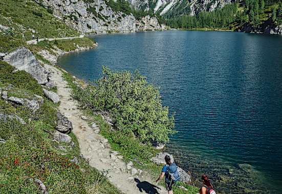 Wanderer am Tappenkarsee