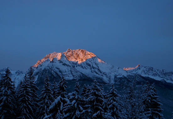 Erste winterliche Sonnenstrahlen