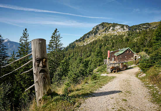 Die Steyrerhütte auf 1.400 m Höhe