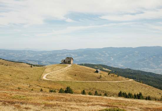 Die Wolfsberger Hütte auf 1.850 m
