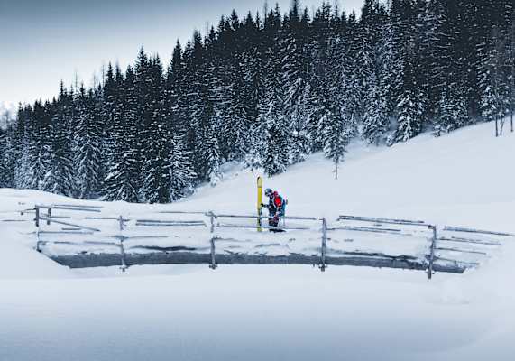 Flussüberquerung am Hochkönig 