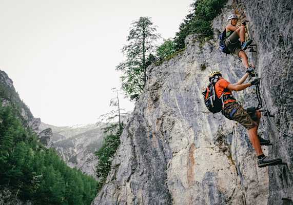 Kletterer in der Berwand