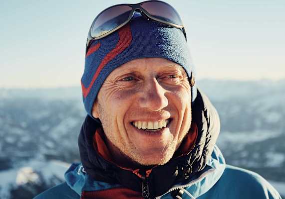 Ein Porträt des Bergführers.