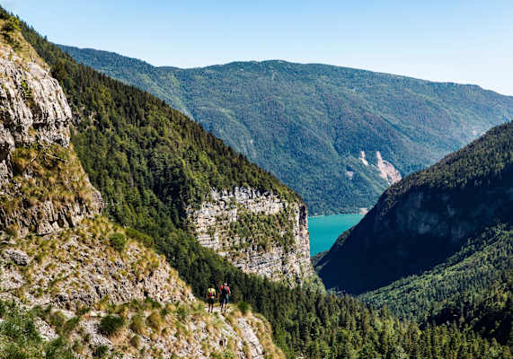 Ausblick auf die Schöne Berglandschaft.