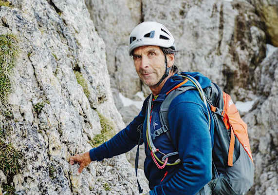 Der Kletterer Hanspeter Eisendle.