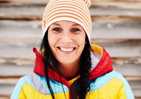 Portrait einer Tourengeherin