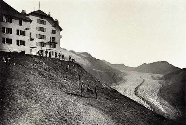 Hotel Belalp in einer historischen Aufnahme