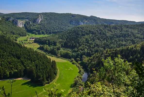 Schöner Blick auf das Donautal