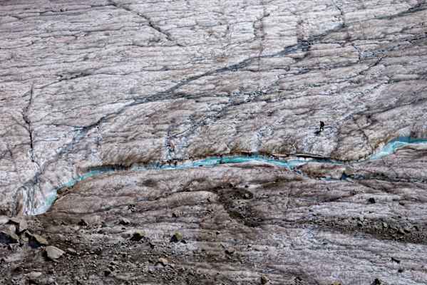 Das Mer de Glace im Mont-Blanc-Massiv     