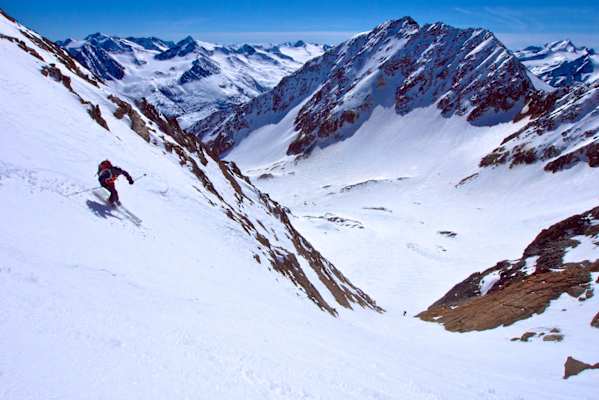 Einfahrt in die Steilstufe