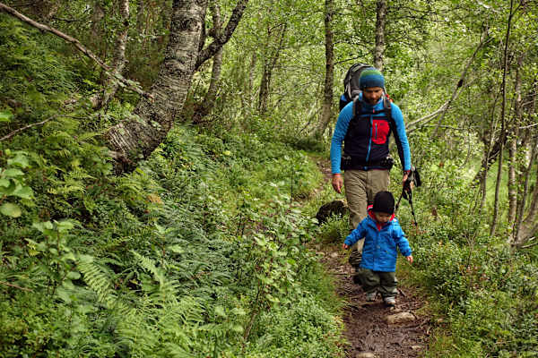 Campen mit Kindern in Norwegen