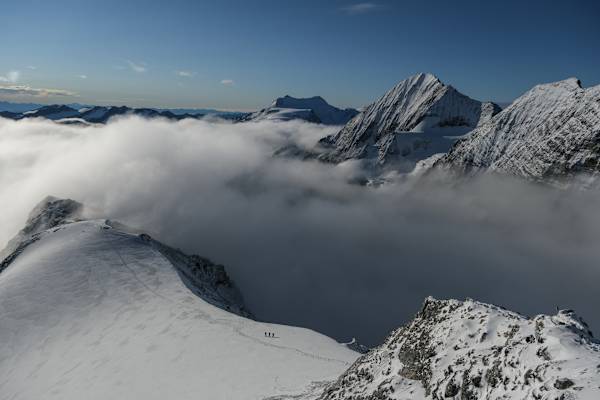 Ortler-Besteigung über den Hintergrat