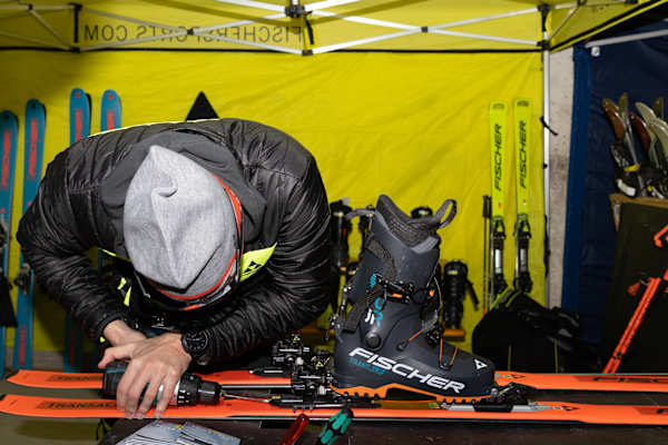 Fischer am Skitouren-Testival