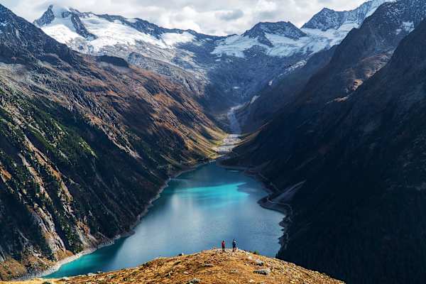 Eindrucksvolle Bergkulisse im hintersten Zillertal, hoch über dem Schlegeisspeicher